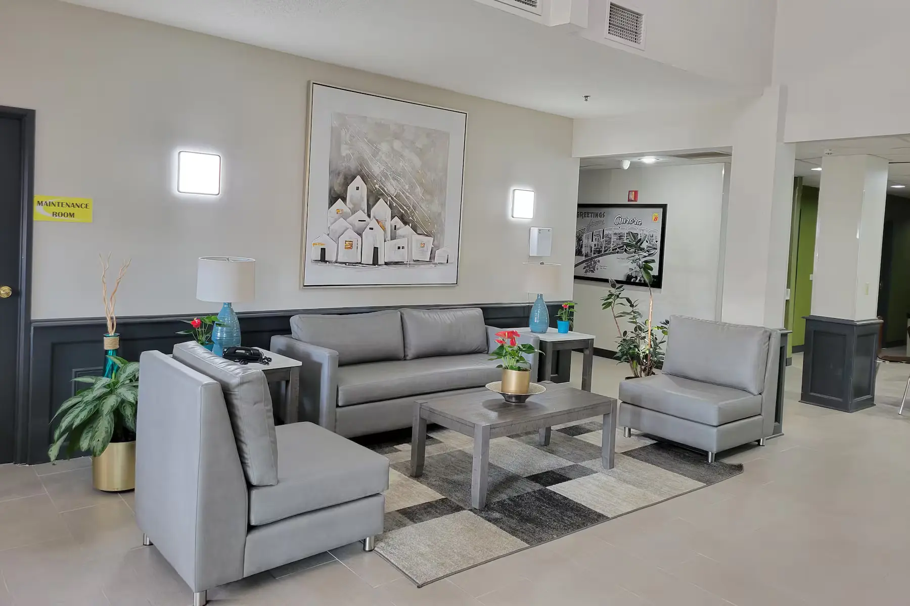 Warm & Inviting Lobby Experience Stylish Hotel Lobby Area